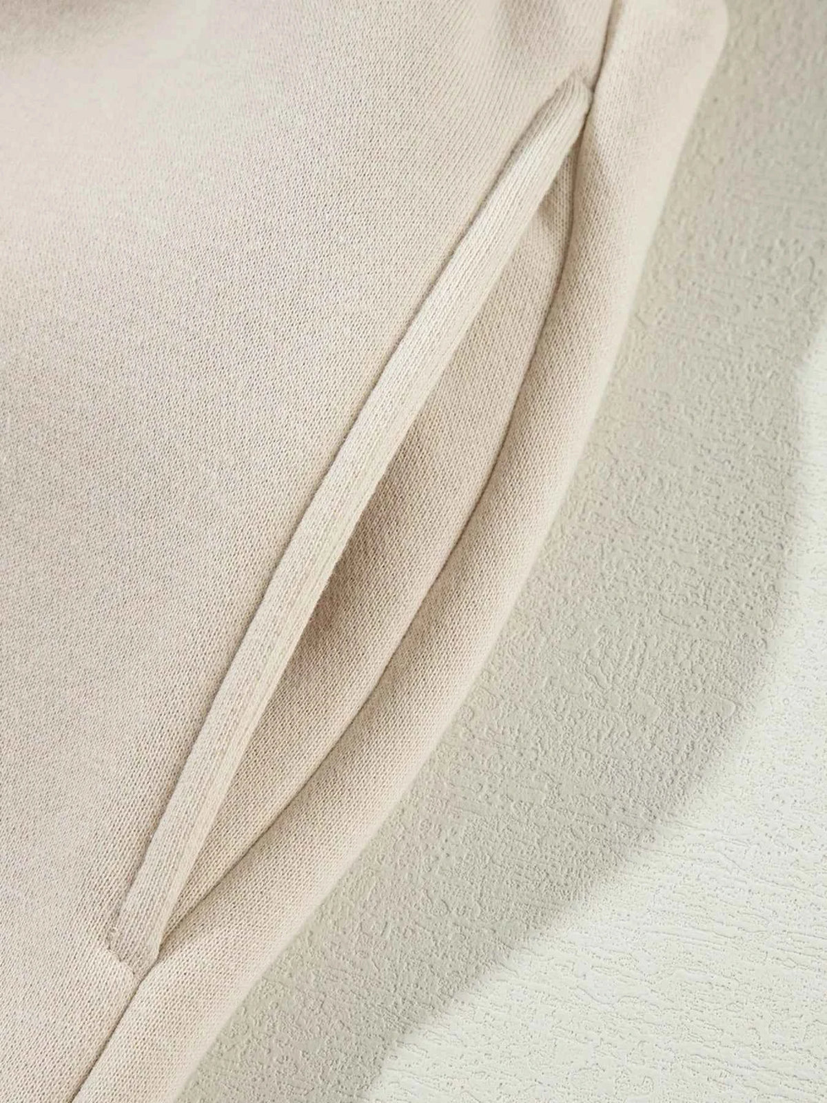 Drop Shoulder Zip Up Jacket and Drawstring Pants Active 2pcs Set