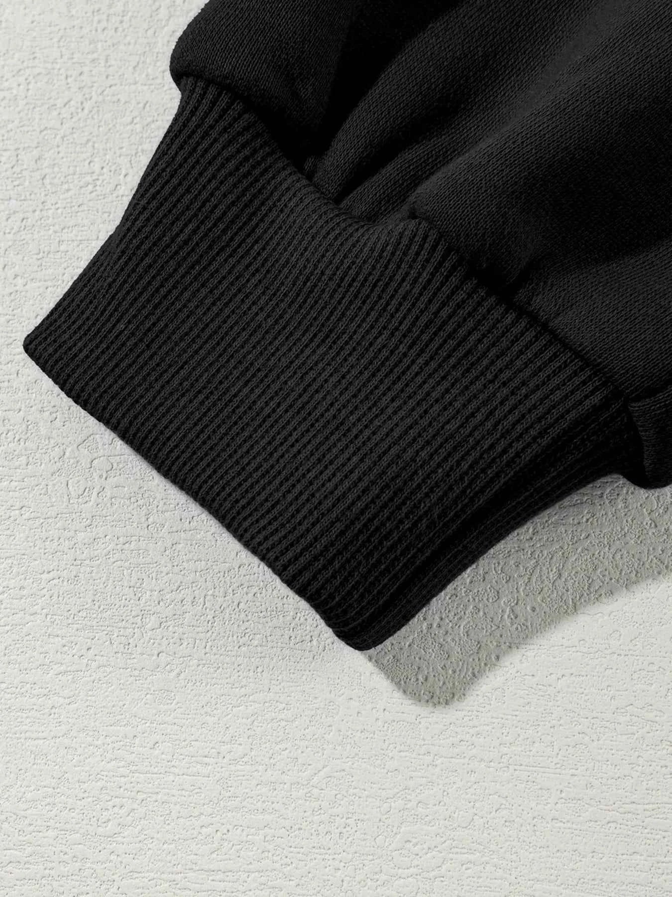 Drop Shoulder Zip Up Jacket and Drawstring Pants Active 2pcs Set