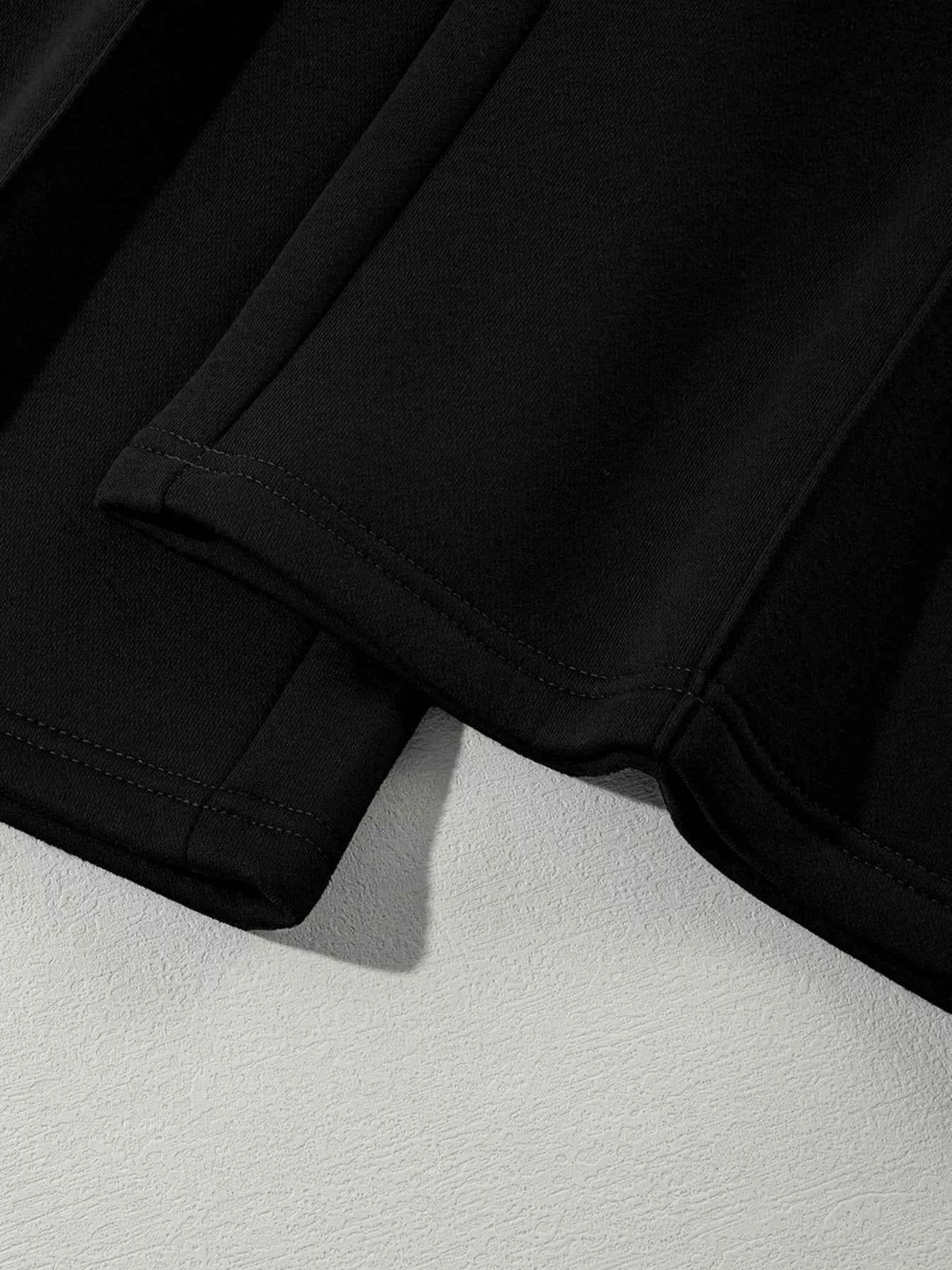 Drop Shoulder Zip Up Jacket and Drawstring Pants Active 2pcs Set