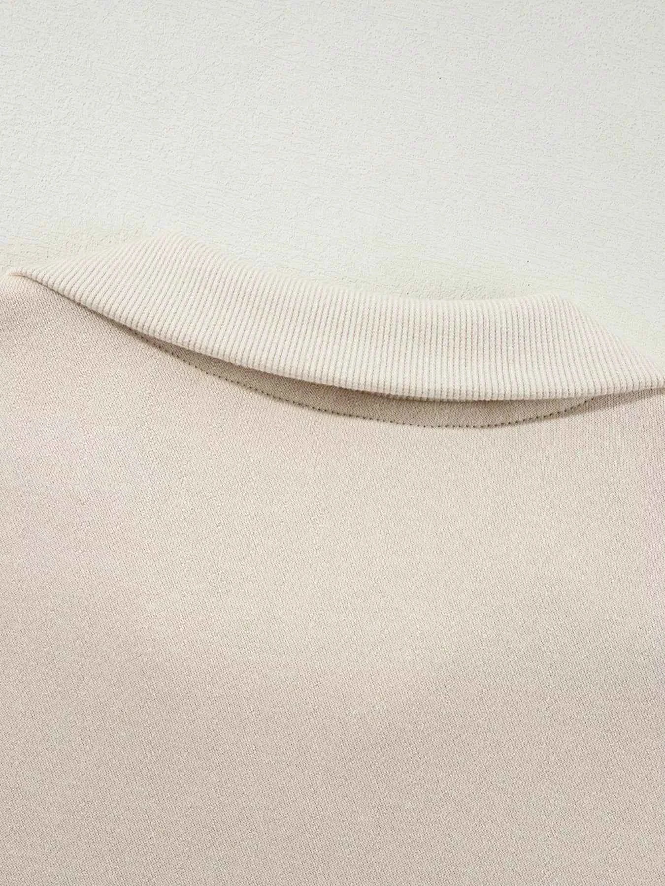 Drop Shoulder Zip Up Jacket and Drawstring Pants Active 2pcs Set