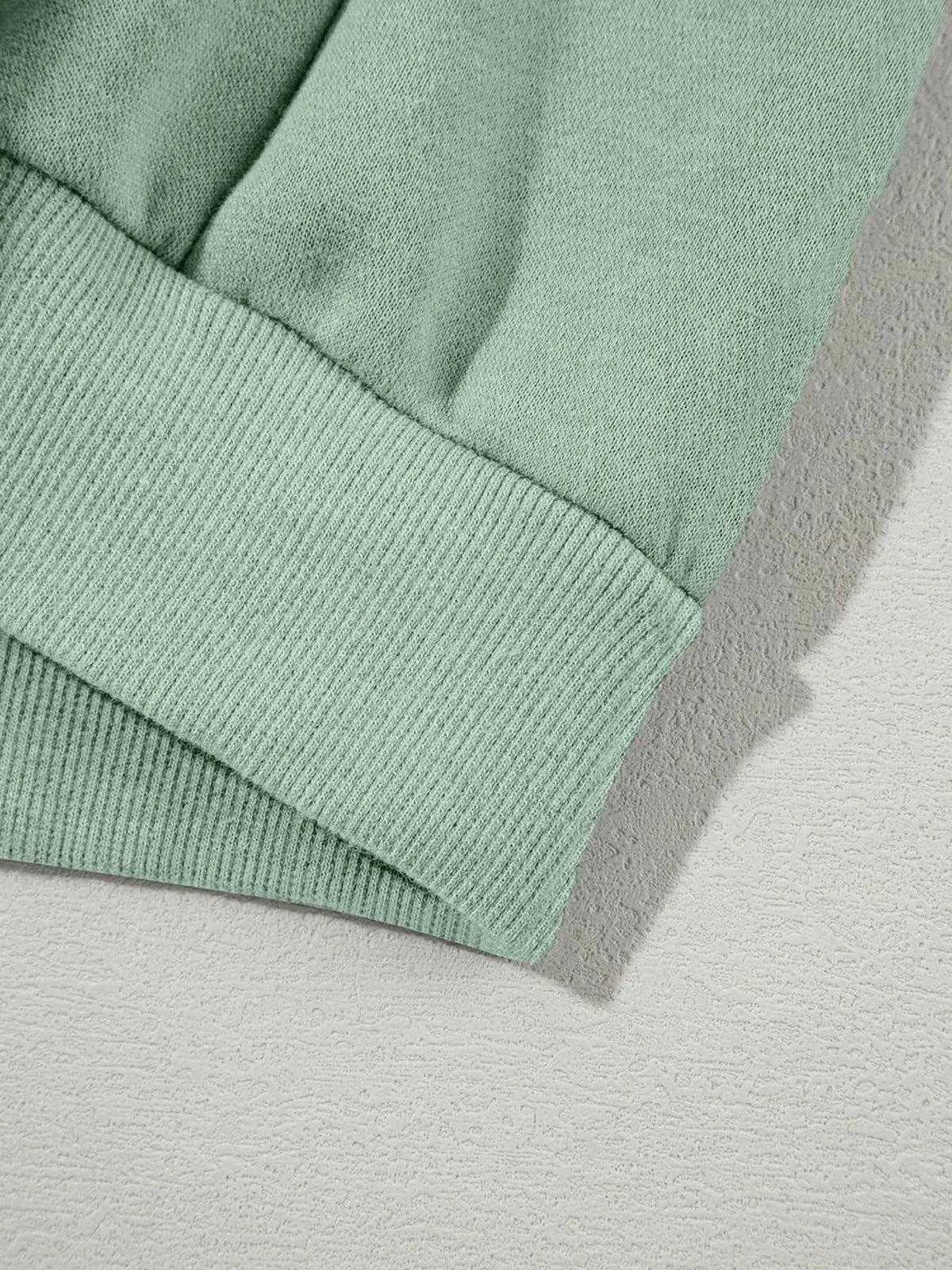 Drop Shoulder Zip Up Jacket and Drawstring Pants Active 2pcs Set