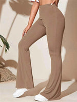 Full Size High-Waist Flare Active Pants Plus Size
