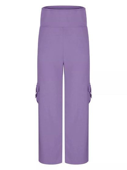 High - Waisted Yoga Pants with Pockets - TW Apparel and More