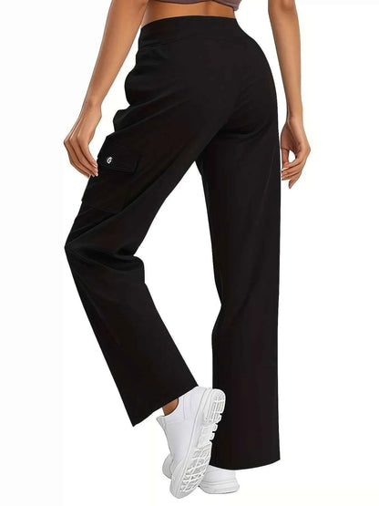 Relaxed Fit Active Pants with Drawstring Waist